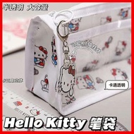 Pencil case korean style Kotak pensil hello Kitty baru, kotak alat tulis lapisan dua berkapasiti bes