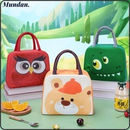 MUNDAN Insulated Lunch Box Bags, Non-woven Fabric Thermal Bag Cartoon Lunch Bag, Lunch Box Accessories Portable Tote Food Small Cooler Bag