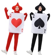 Halloween Alice in Wonderland Playing Cards Performance Costume