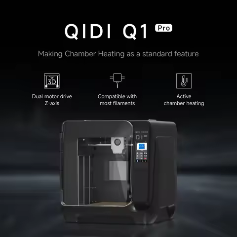 QIDI Q1 Pro 3D Printer, 230V，600mm/s High-Speed 3D Printers with Auto Leveling, Independent Dual Z-a