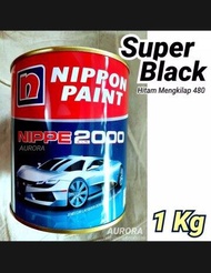 Cat nippe 2000 super Black 480 Cat Nippe Hitam Mengkilap 1Liter Cat Penta super Glos Black hitam 1 k