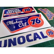 STICKERS 76 AUTHORIZED MOTOR OIL STICKER 76 UNION PRINT LAMINATED