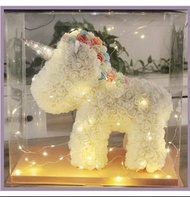 獨角獸永生花🌹 連燈
