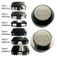 4pc 60/64/65/68/69MM Enkei Blakc Sticker Car Wheel Centre Sport Rim Cap Fit for Enkei Wheel