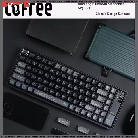 Lofree WanderFree 84 Keys Mechanical Keyboard Gateron Brown Switch Bluetooth Wireless Dual Mode Colo