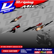YAMAHA Striping Stickers Sportyyamaha mio Mio SportyST 020224 IZ 2