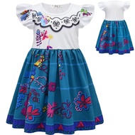 Magic Full House Encanto Encanto Mirabell Cosplay Children's Skirt Girls Flying Sleeve Dress