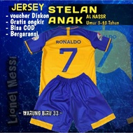 Al nassr Ronaldo Children's Jersey Suit
