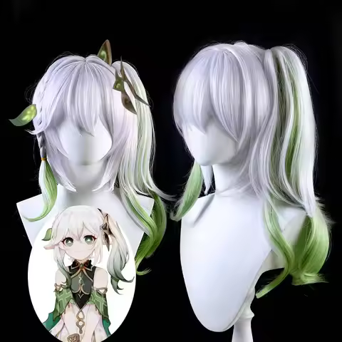 Nahida Wig Game Genshin Impact Cosplay Wig Genshin Impact Nahida Kusanali Cosplay Hair Heat Resistan