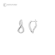 Maison de Jewels - Mini Abstract Infinite Earring ต่างหูเงิน ดีไซน์ ต่างหูดีไซน์ ต่างหูแบรนด์ อนันต์