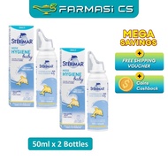 SPECIAL Sterimar Baby Nose Hygiene Spray 50ml x 2 Bottles (TWIN) EXP:02/2027 [ Farmasi CS ]