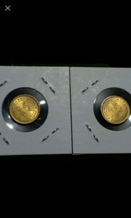 香港 1960年 伊利沙伯 五仙硬幣 (FIVE CENTS) 共2個 品相如圖 極強原轉光 掛號$20
