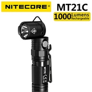 [embroider] ไฟฉาย ไฟฉายเดินป่า ไฟฉายLED NITECORE MT21C 1000ลูเมน MultiFunctional 90Degree Adjustable Flashlight Portable Diecast Torch (No battery included)