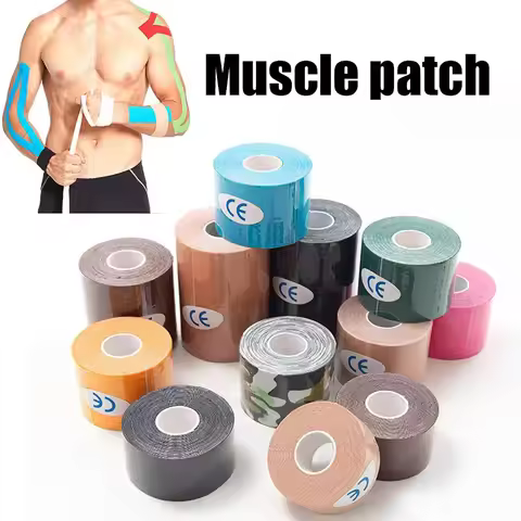 Colorful Kinesiology Tape Muscle Patch Athletes Elastic Water Resistant Kinetic Kinesiology Tape For