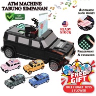 Fingerprint Password ATM Police Car Tabung ATM Machine Tabung Simpanan Digital