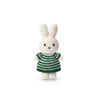 荷蘭Miffy米飛兔【miffy&amp;綠白細條紋洋裝】手工純棉療癒米菲娃娃