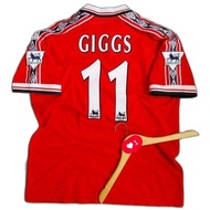 Ryan Giggs #11 Man Utd FC Home 1998/1999 Treble Winner MU FC 98/99 MUFC ManUtd Original Authentic Je