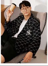 韓國預訂 MLB NY 滿版刺繡 口袋款 西裝外套