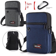 wallet for man dompet Mobile Phone Bag Men's Waist Bag Outdoor Travel Vertical Mobile Phone Bag Belt