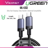 UGREEN UG-L532 USB-C TO USB-C PD FAST CHARGING CABLE 240W 480MBPS DATA SYNC FOR LAPTOP TABLET SMARTP