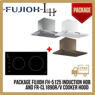 [BUNDLE] FUJIOH FH-5125 Induction Hob 60cm And FR-CL1890R/V Chimmey Cooker Hood 90cm