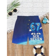 Summer Children's Shorts For Kids 67 Six Seven Italian Brain Rot Math Joke Tops Y2k Game Saying Shor