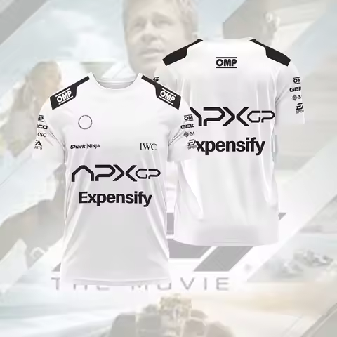 2025 New Brad Pitt F1 men's and women's movie T-shirt, outdoor sports, casual and comfortable shirt,