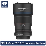 SIRUI 50มม. F1.8 1.33x APS-C เลนส์ Anamorphic ไมโครเลนส์ภาพยนตร์ไวด์สกรีน1.33X ความกว้างตัวแปรสำหรับ