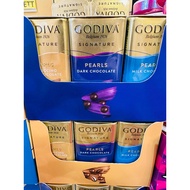 Coklat Langkawi Godiva Chocolatier Pearls Milk, Dark , Cappucino