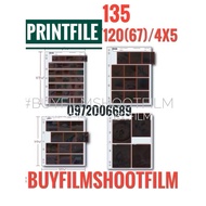 10 sheets of film Storage Printfile 135 & 120 35mm film