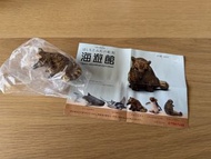 日本 大阪 海遊館 木雕刻 扭蛋 浣熊