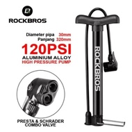 Rockbros Bike Pump 120psi Alloy Schrader And Presta Valves