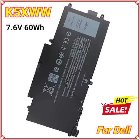 K5XWW Laptop Battery for Dell Latitude 5289 7389 7390 2-in-1 Series Latitude 12 5000 E5289 L3180 Ser