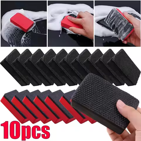 5/10pcs Car Wash Magic Clay Bar Pad Decontamination Sponge Block Cleaner Cleaning Eraser Wax Polish 