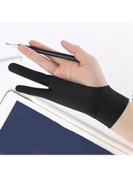 兩指防誤觸手套單層/三層設計適用於繪圖、素描、數位板、繪圖板 S/m/l 尺寸