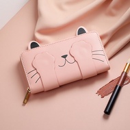 Long Ladies Wallet Novelty Cat Wallet Style Unique Design Large Capacity Wallet