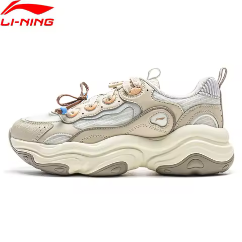 Li-Ning Women's MIA Lifestyle Shoes Wearable Reflective Retro Thick Heel Sports Shoes LiNing Classic