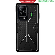 Black Shark 5 / 5 Pro / 5RS / Shark 4 / 4s gaming style shockproof case with heat dissipation