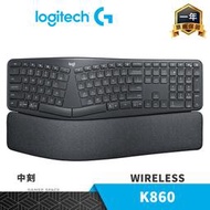 Logitech 羅技 ERGO K860 無線 分離式布局鍵盤 中刻 人體工學 改善姿勢 泡棉手托 玩家空間