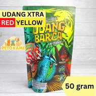 El Barca (NEW) UDANG BARCA Xtra Red Yellow 50 gram | Pakan Channa