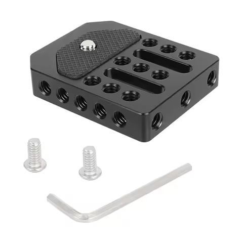HDRIG Monitor Cage Base Plate Cheese Plate For On-camera Director's Monitor Featured 1/4"-20 Mountin