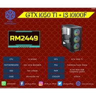 RUFIS Custom Gaming PC Package (INTEL i3 10100F / GTX 1050 TI / 8GB RAM / 240GB SSD)