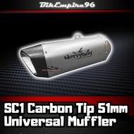 SC1 51mm Universal Motorcycle Exhaust Muffler SC Pipe Moveable DB Killer Scooter GP-Project Muffler