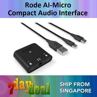 Rode AIcro AI cro Compact Dual Channel Audio Interface for Mobile Device or ComputerHT99 R9XE