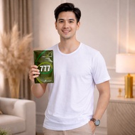 (6 Pcs) T-SHIRT Short Sleeve T-SHIRT777 || T-Shirt Plain White777 Men's Plain White Round Collar Men