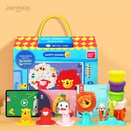 Jarmelo(Joan Miro)เซตแป้งโดว์ร้านตัดผมอุปกรณ์ Super Soft Dough Playset- Barber Shop Non-Toxic Dough 