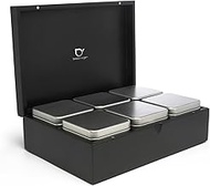 Bredemeijer 184009 Bamboo Tea Box 6 Quarts, Black