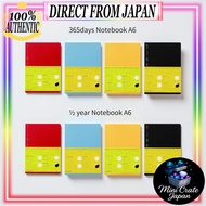 Nitoms STALOGY A6 Notebook – 1/2 Year or 365 Days – Black / Yellow / Blue / Red Planner