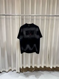 welldone moon 骷髏愛心漸變洗水印花短袖T恤男女同款