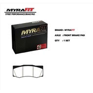 MYRAFIT PERFORMANCE BRAKE PAD NASHIN GN3 CALIPER
